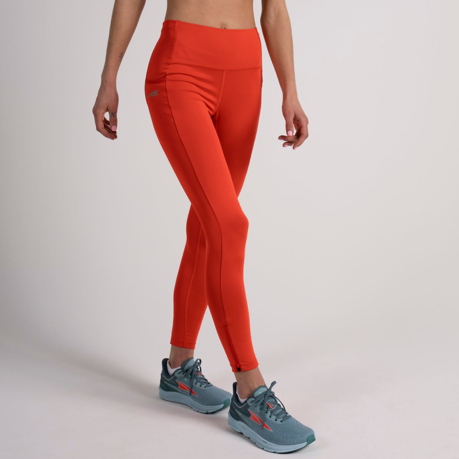 Red Altra Core Crop Women\'s Running Tights | KSA-40136259