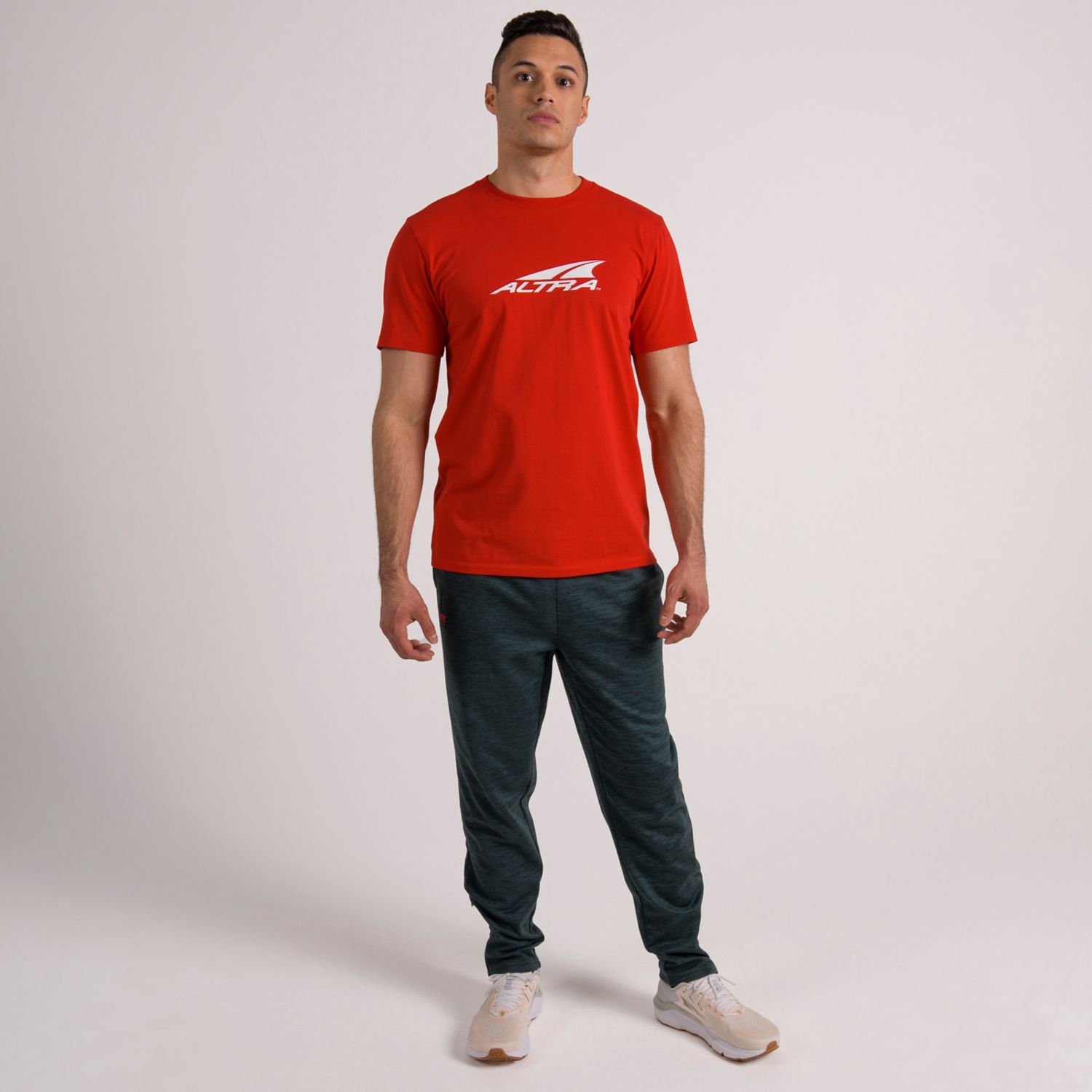 Red Altra Everyday Recycled Men's T Shirts | KSA-76509139