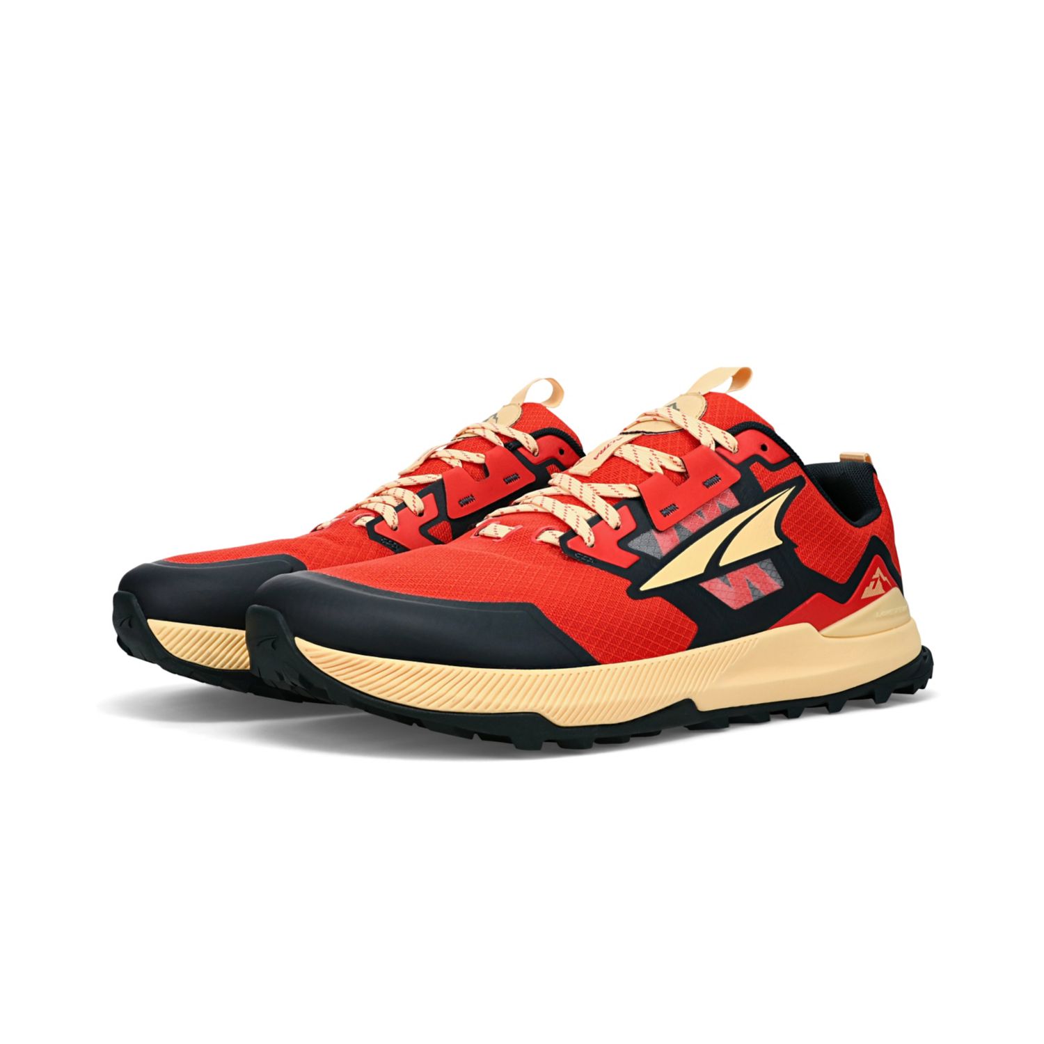 Red / Orange Altra Lone Peak 7 Men's Trail Running Shoes | KSA-86542179