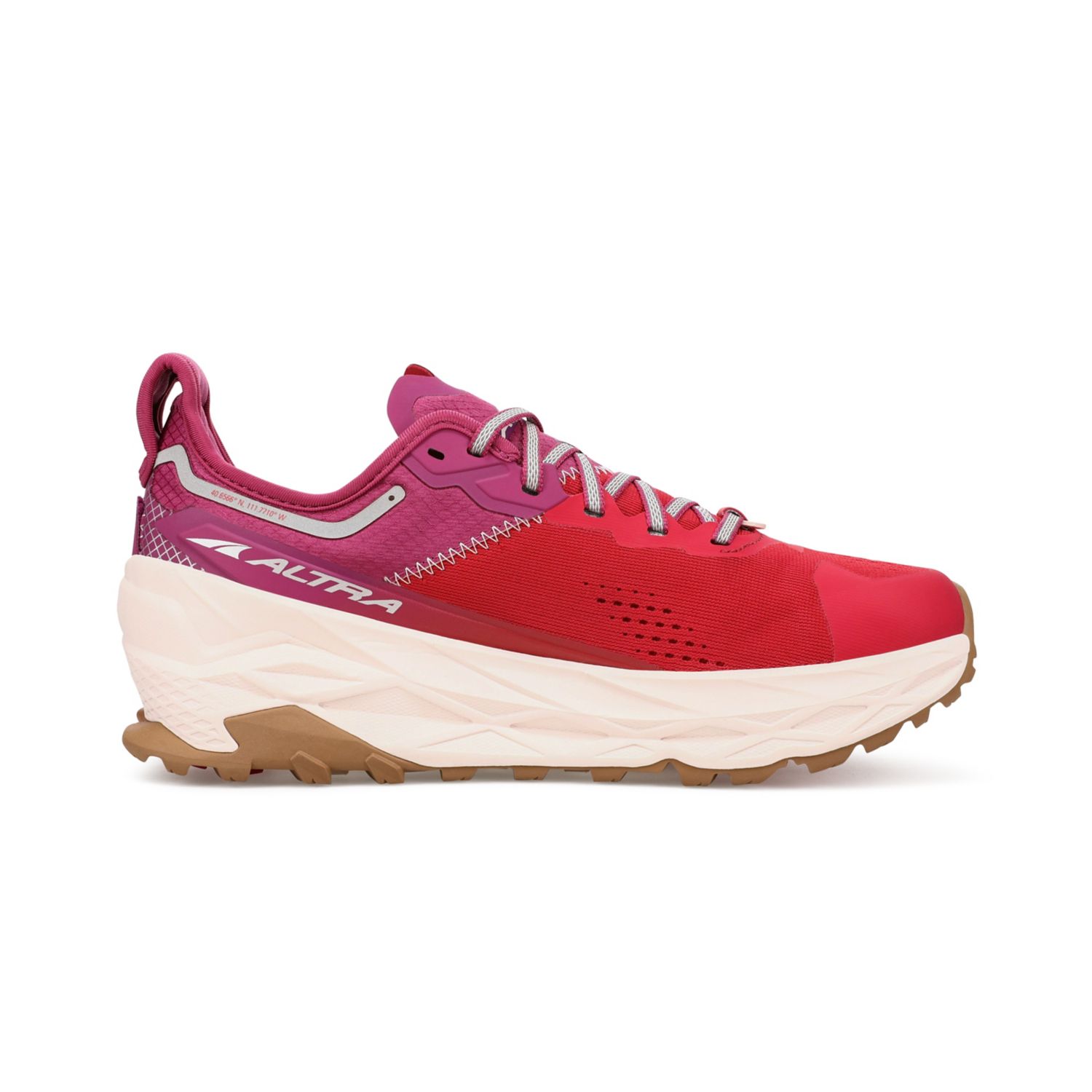 Red / Purple Altra Olympus 5 Women's Trail Running Shoes | KSA-32907469