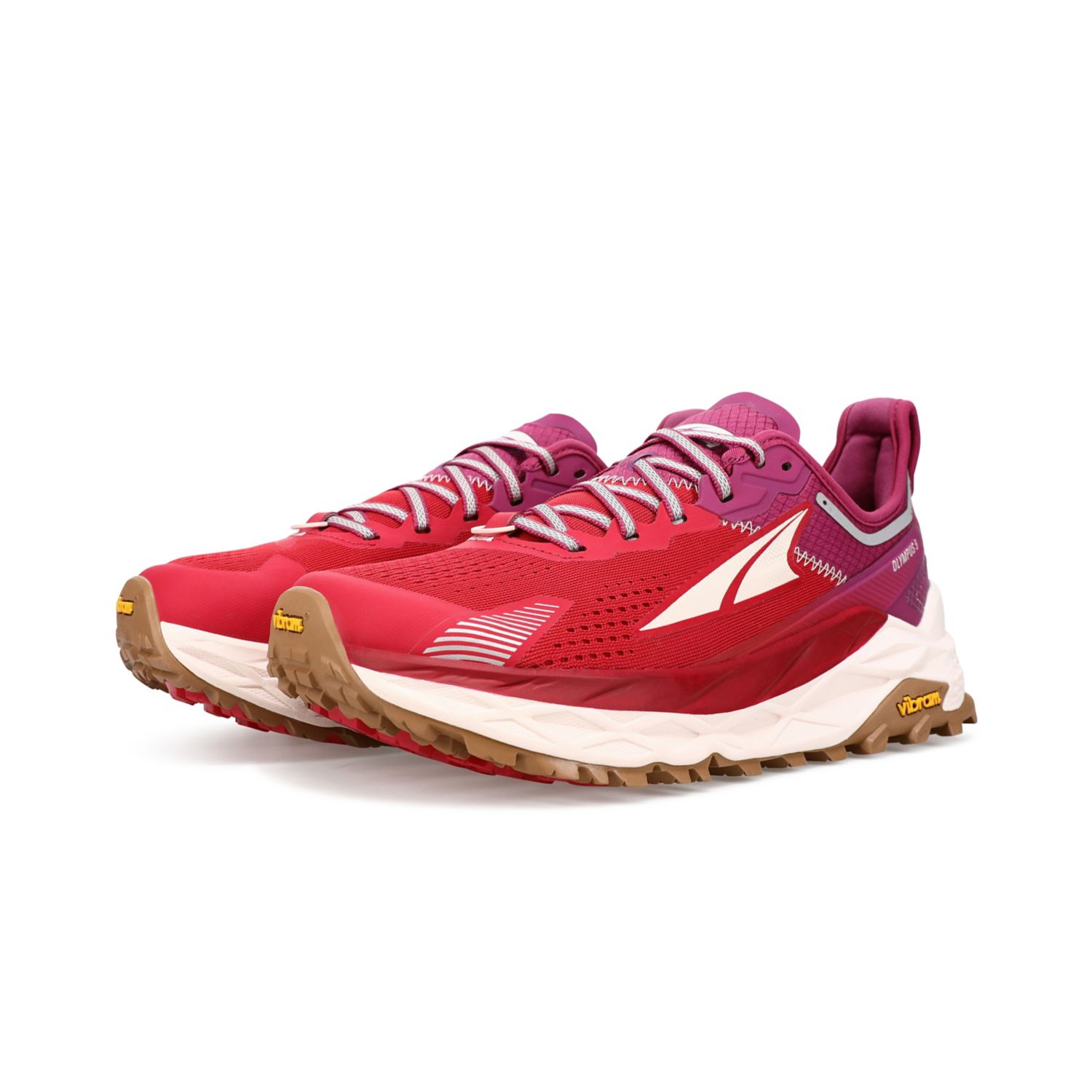 Red / Purple Altra Olympus 5 Women's Trail Running Shoes | KSA-32907469