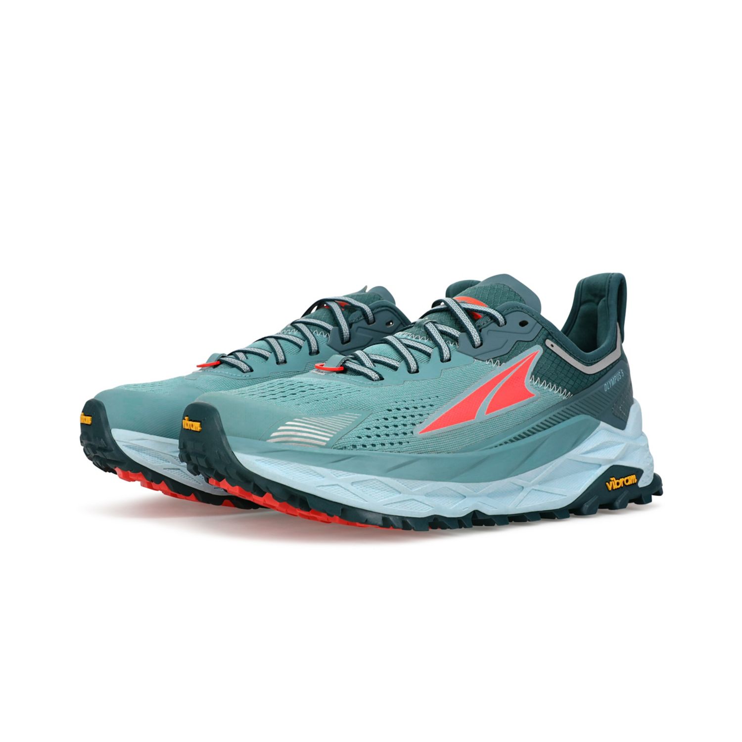 Turquoise Altra Olympus 5 Women's Trail Running Shoes | KSA-27041989