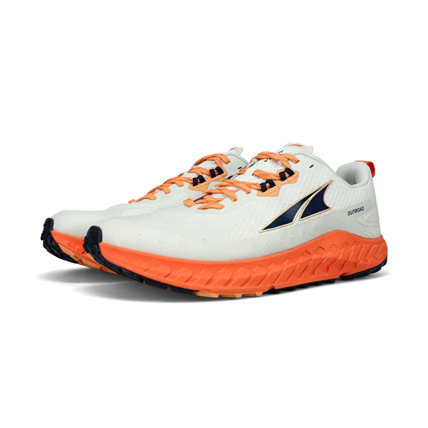 White / Orange Altra Outroad Men's Road Running Shoes | KSA-70692159